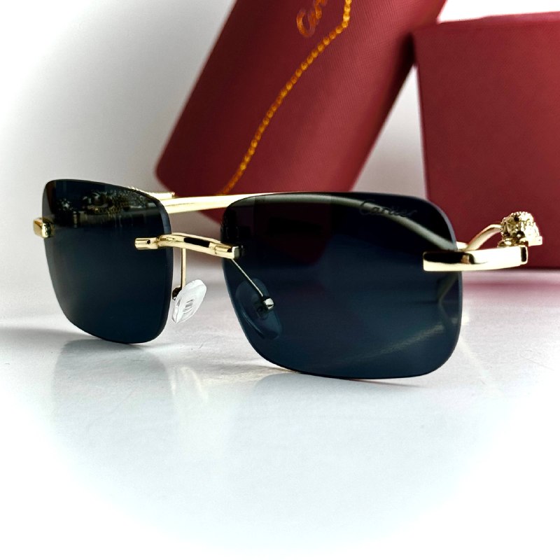 Cartier Rimless CT0472S – Gold Black