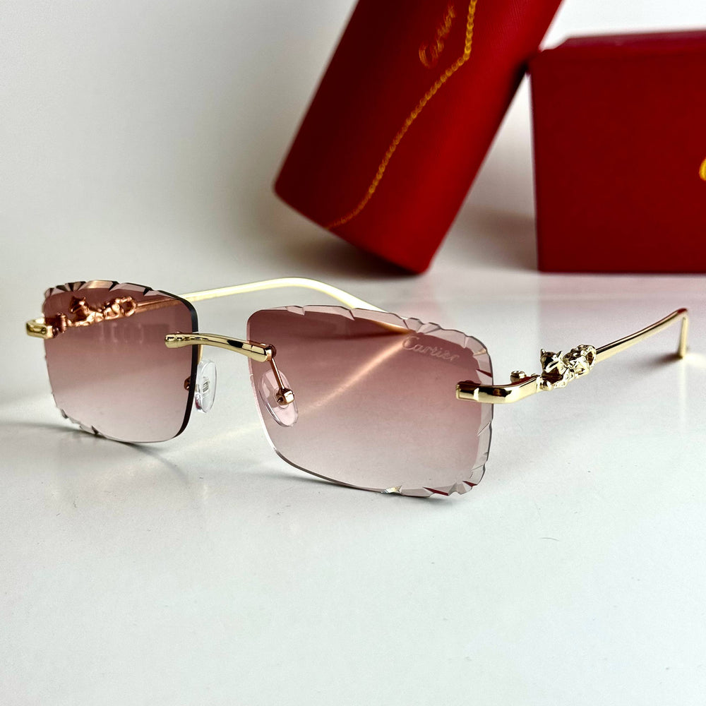Cartier Rimless CT0486S – Gold Pink