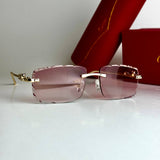 Cartier Rimless CT0486S – Gold Pink