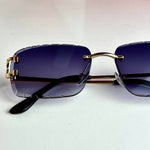 Cartier Rimless CT0528S – Gold Purple Gradient