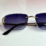 Cartier Rimless CT0528S – Gold Purple Gradient