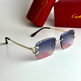Cartier Rimless CT0528S – Purple Pink Gradient