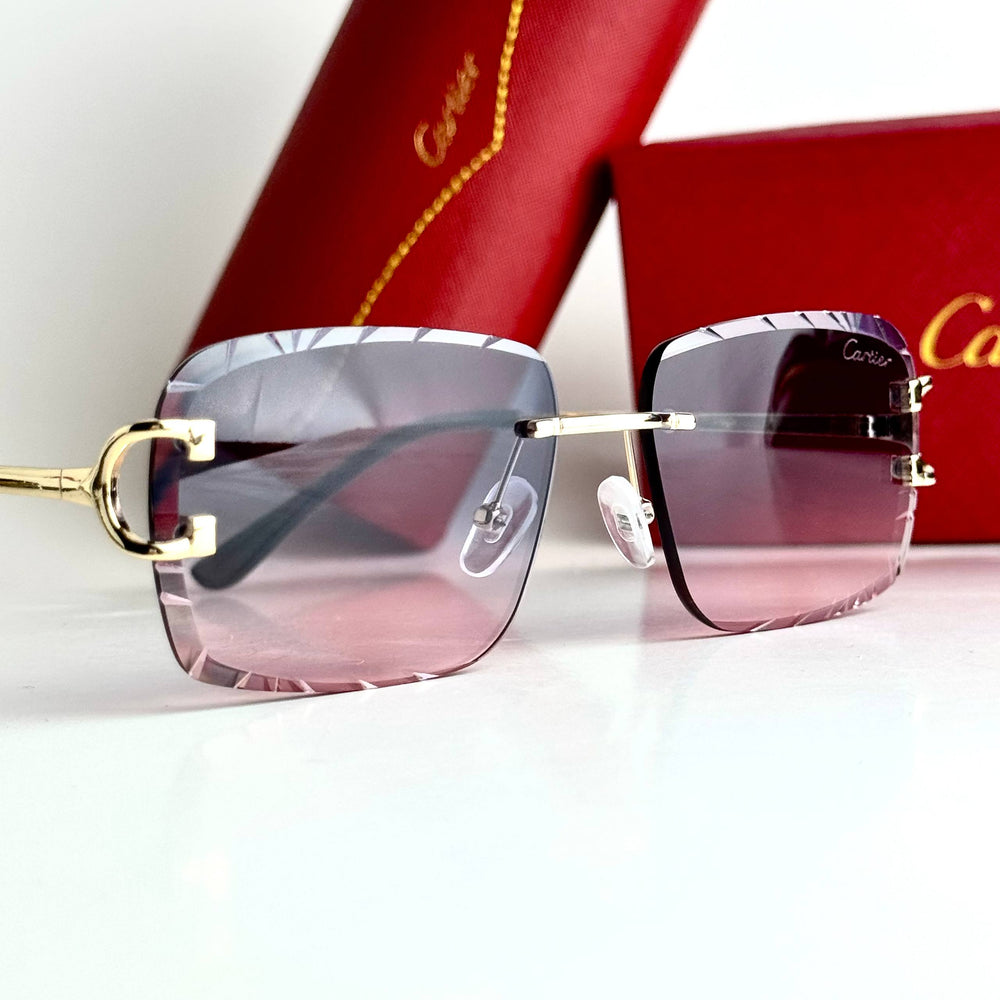Cartier Rimless CT0528S – Purple Pink Gradient