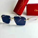 Cartier Rimless CT0531S – Gold Blue