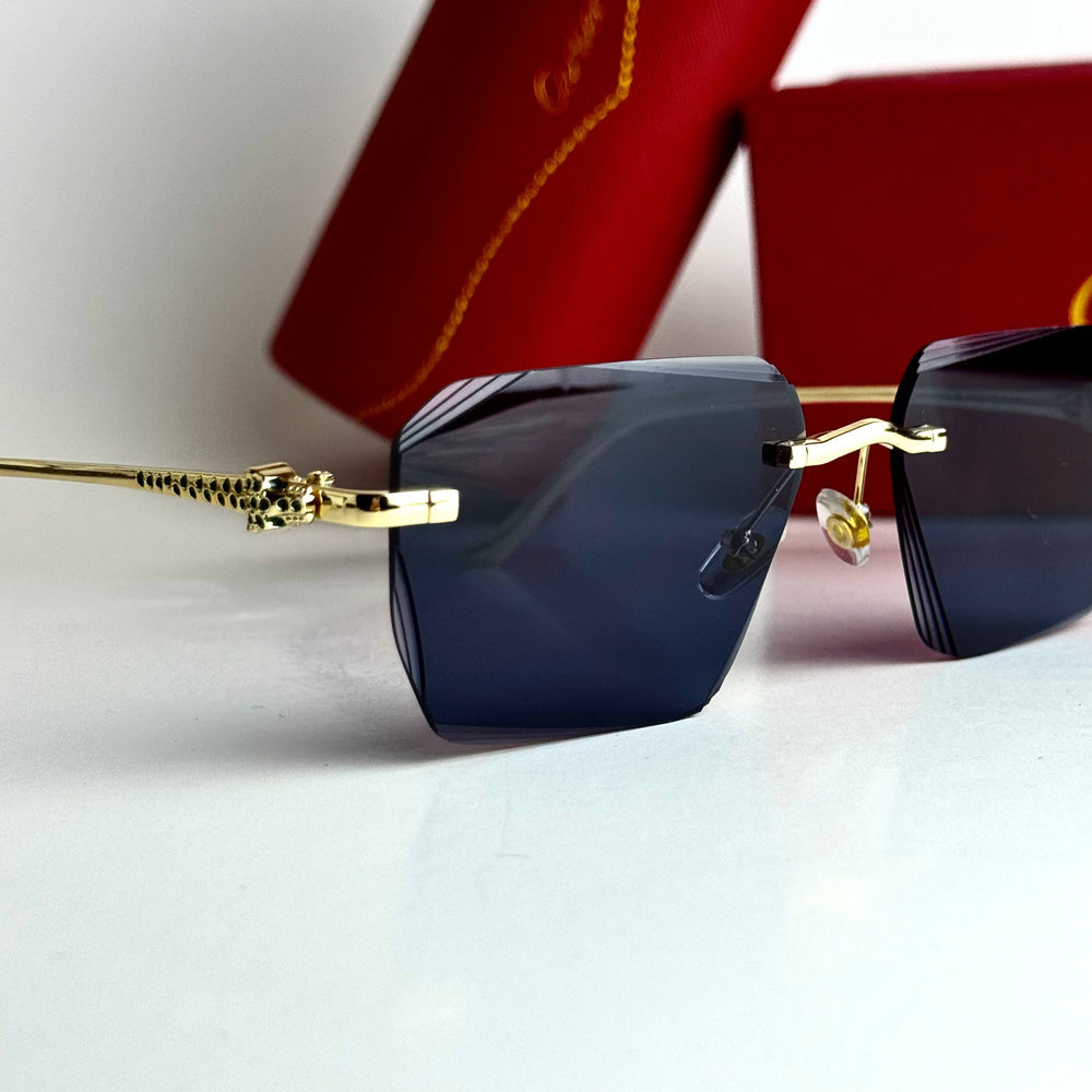 Cartier Rimless CT0531S – Gold Blue