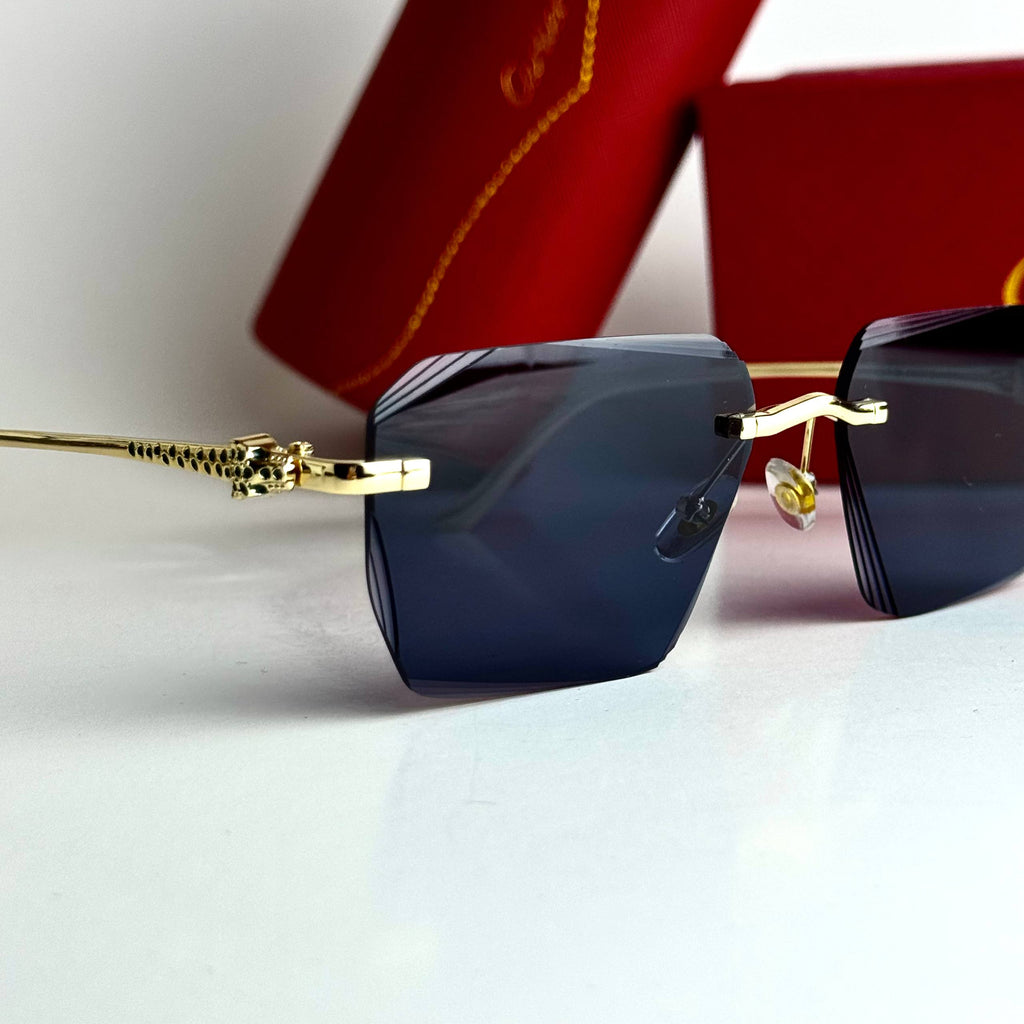 Cartier Rimless CT0531S – Gold Blue