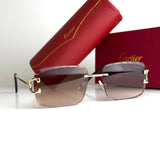 Cartier Rimless CT0425S – Gold Brown