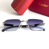 Cartier Geometric CT0431S – Gold Violet Gradient