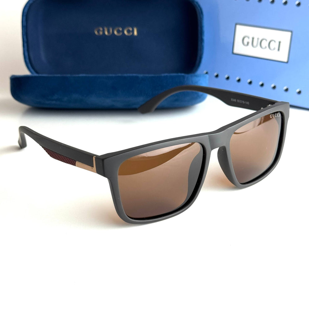 Gucci Rectangular – Black Brown