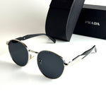 Prada Milano Round – Silver Black