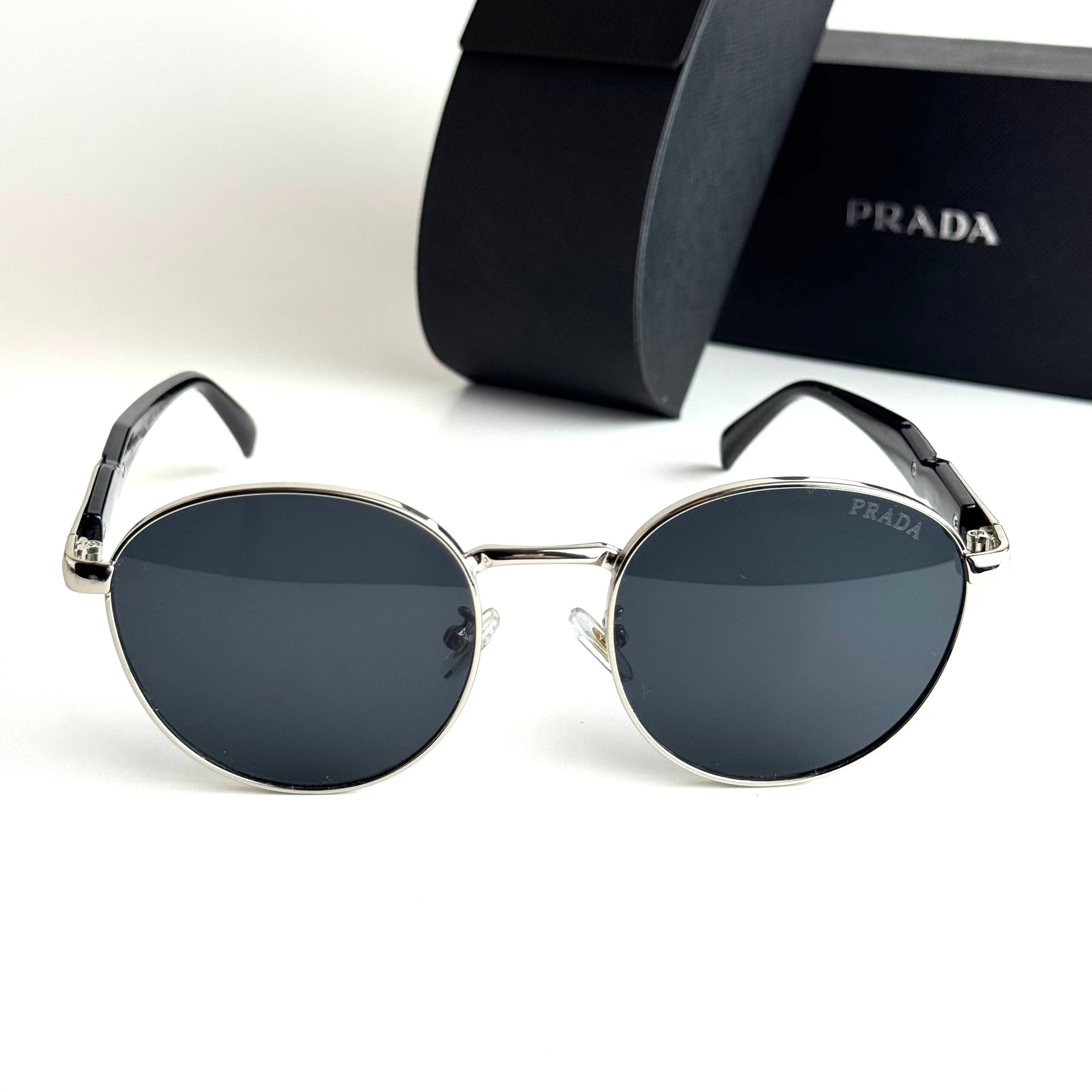 Prada Milano Round – Silver Black