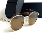 Prada Milano Round – Gold Brown