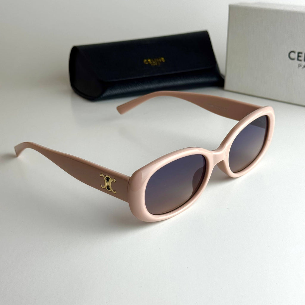 Celine Triomphe Oval – Blush Pink