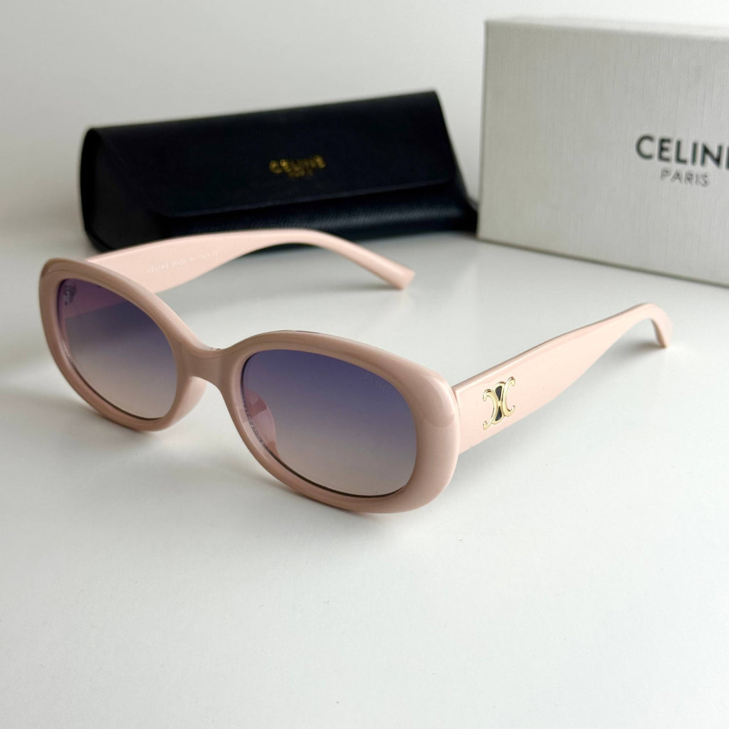 Celine Triomphe Oval – Blush Pink