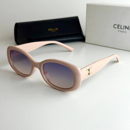 Celine Triomphe Oval – Blush Pink
