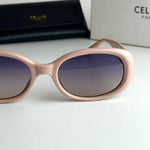 Celine Triomphe Oval – Blush Pink