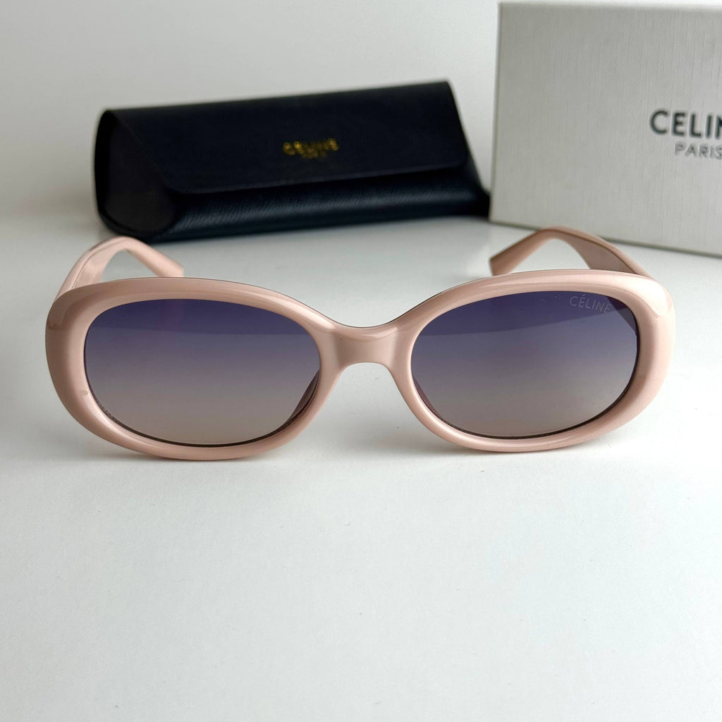 Celine Triomphe Oval – Blush Pink