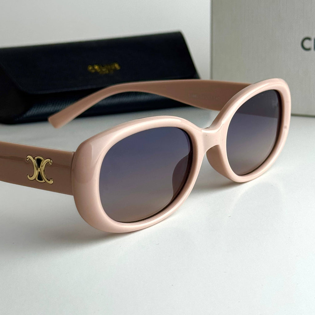 Celine Triomphe Oval – Blush Pink