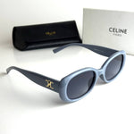 Celine Triomphe Oval - Sky Blue