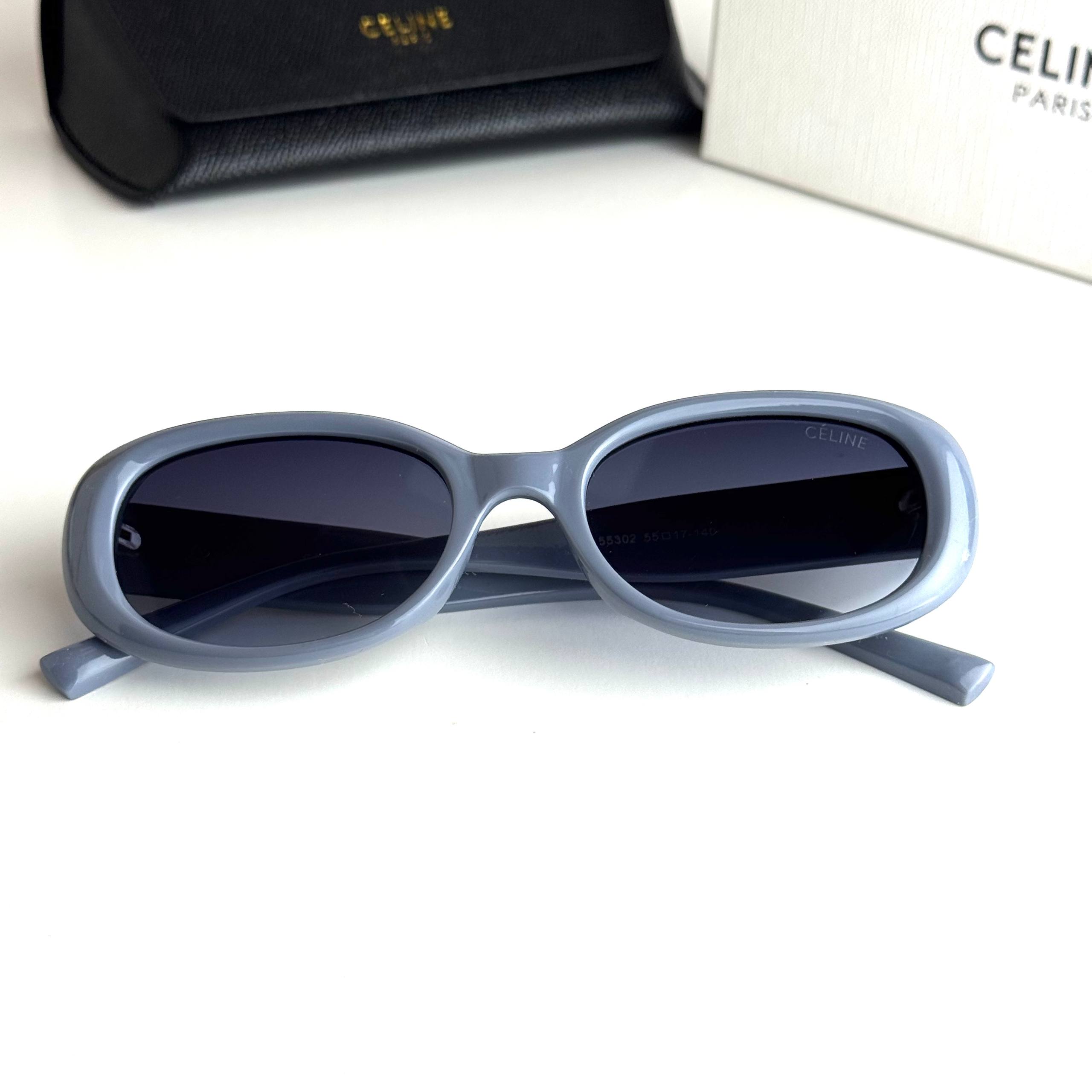 Celine Triomphe Oval - Sky Blue
