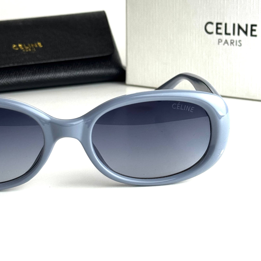 Celine Triomphe Oval - Sky Blue