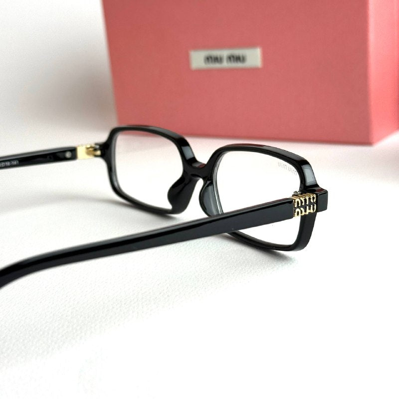 Miu Miu Rectangular Regard – Black Optical