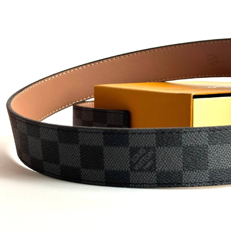 Louis Vuitton Damier Canvas Belt – Matte Black