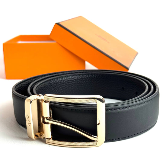 Hermès Classic Buckle Belt – Black / Gold
