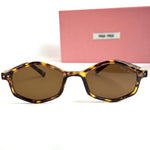Miu Miu Octagon – Tortoise / Brown