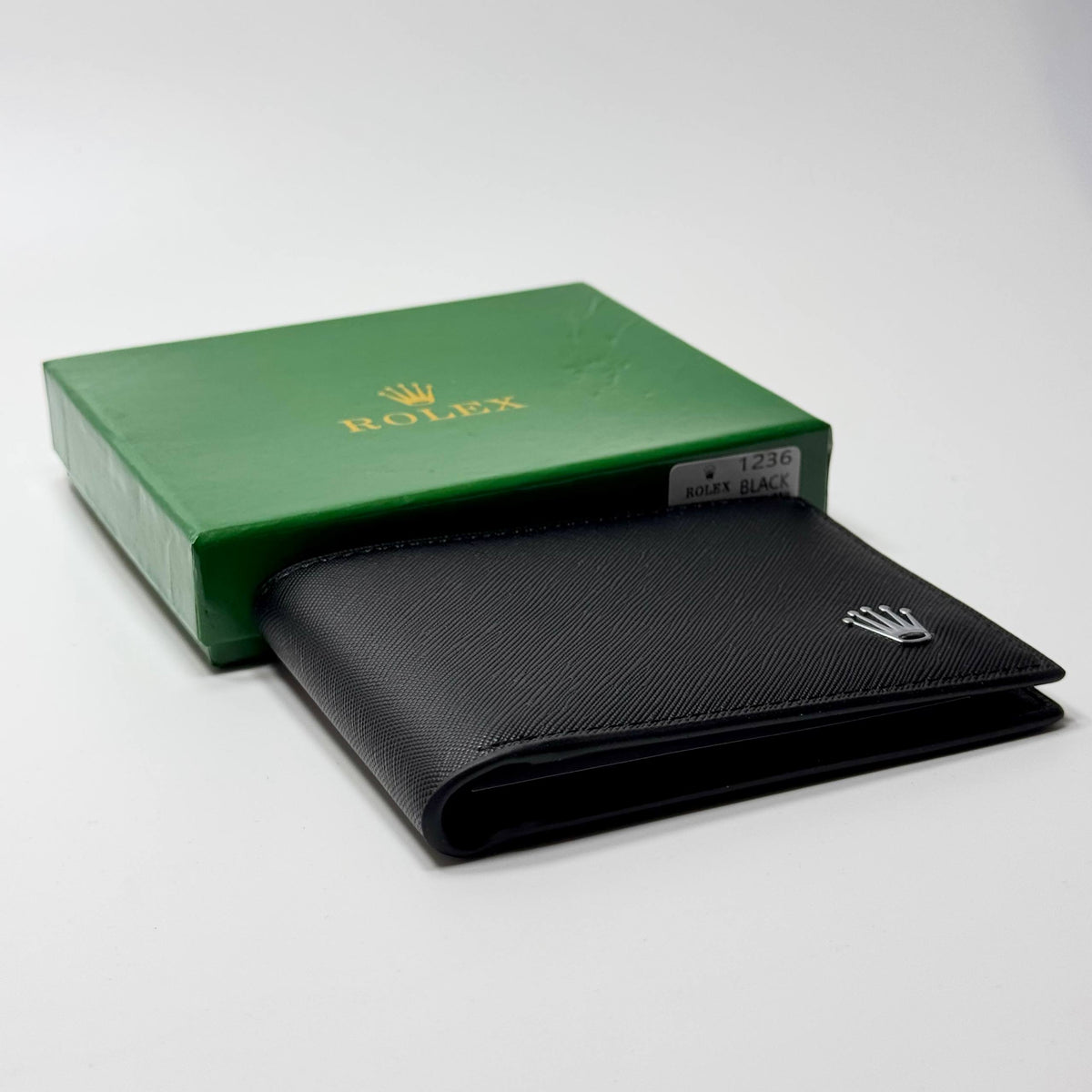 Rolex Classic Leather Wallet - Black