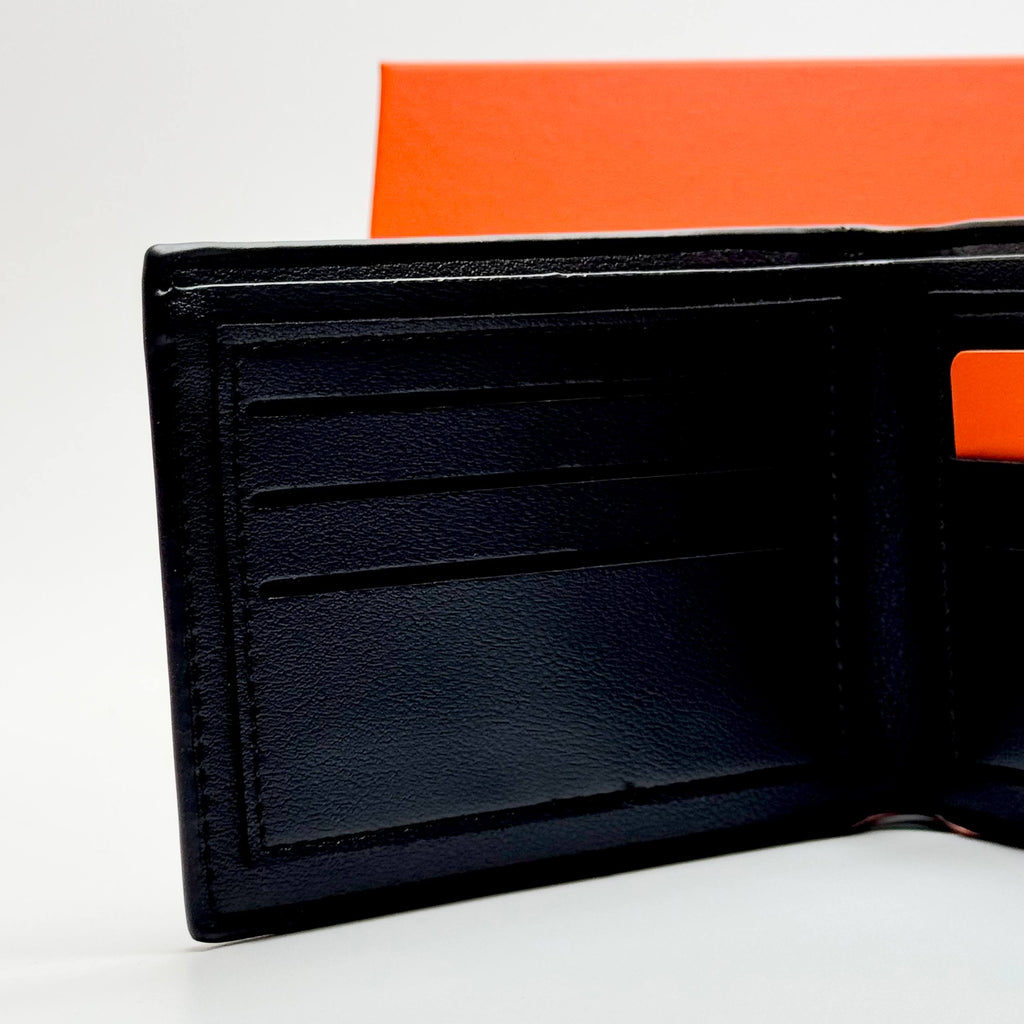 Hermès Horse & Carriage Embossed Bifold Wallet – Black