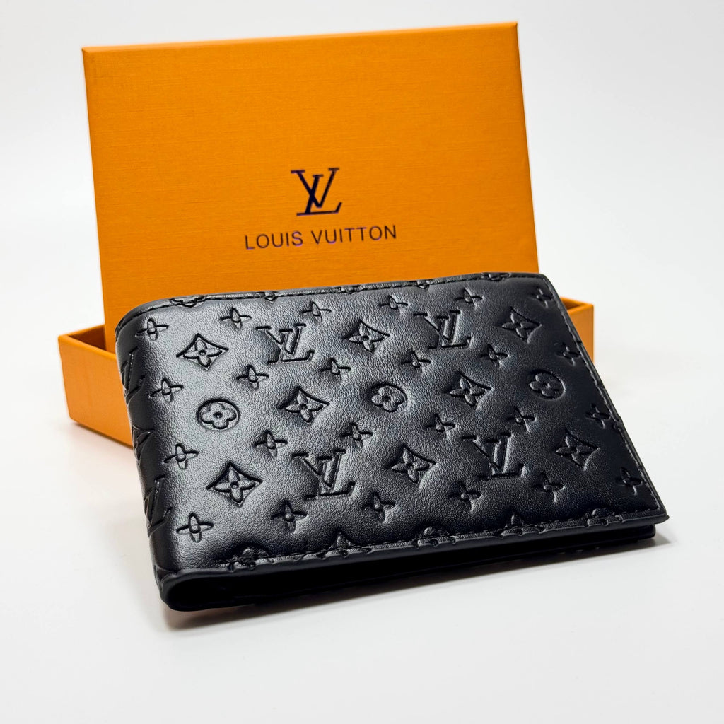 Louis Vuitton Monogram Embossed Bifold Wallet – Black