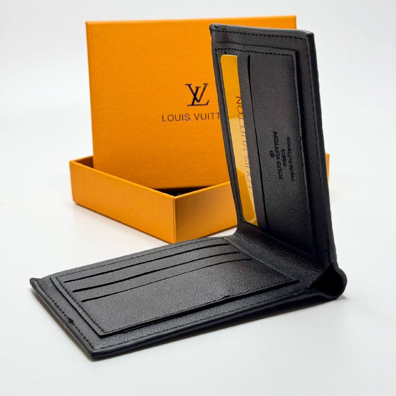 Louis Vuitton Monogram Embossed Bifold Wallet – Black