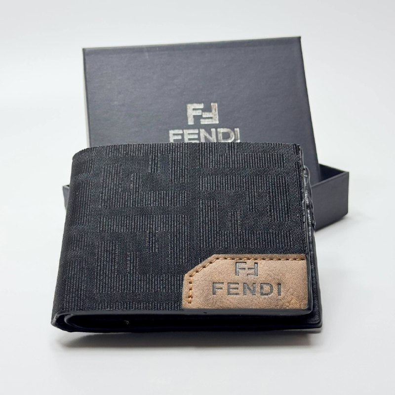 Fendi FF Monogram Bifold Wallet – Black Brown