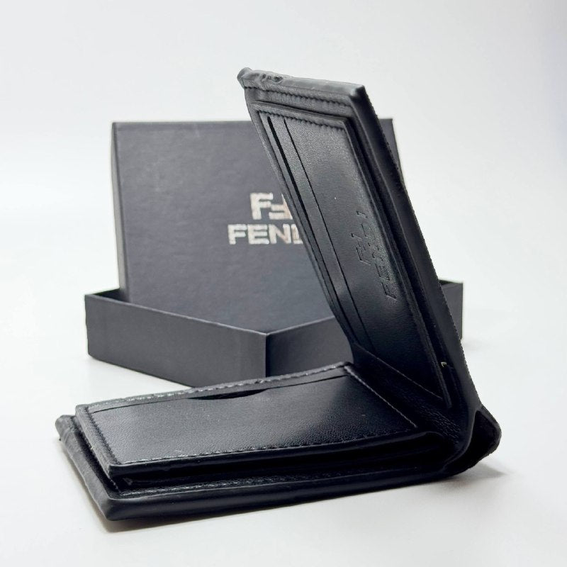 Fendi FF Monogram Bifold Wallet – Black Brown
