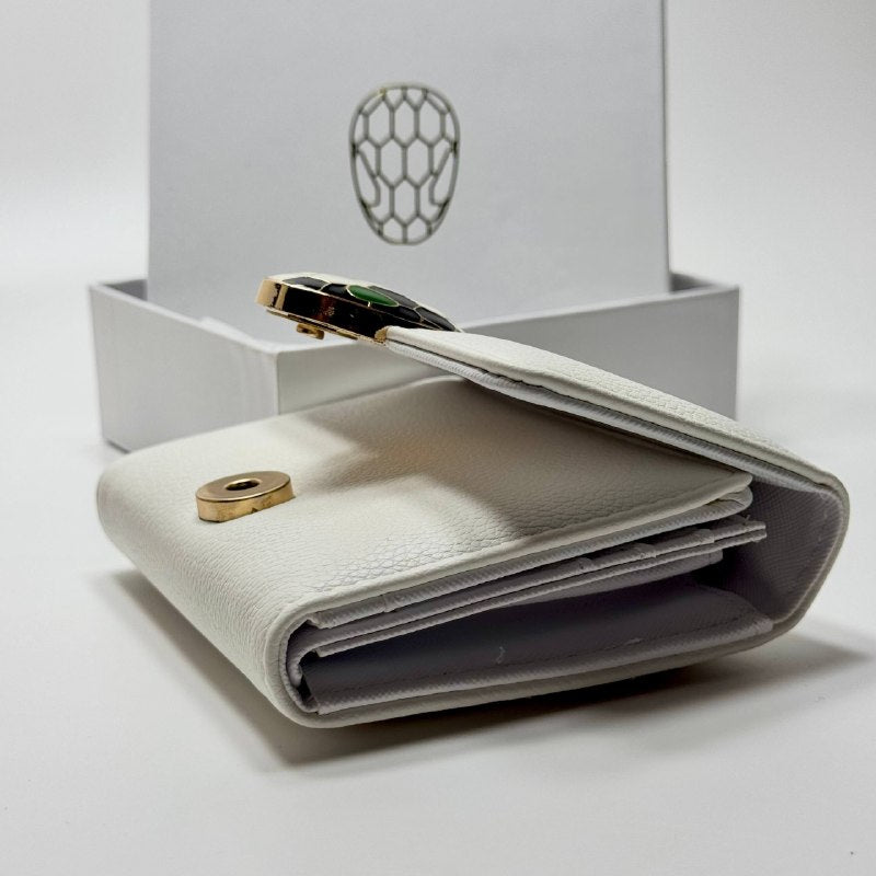 Bvlgari Forever Flap Wallet – White