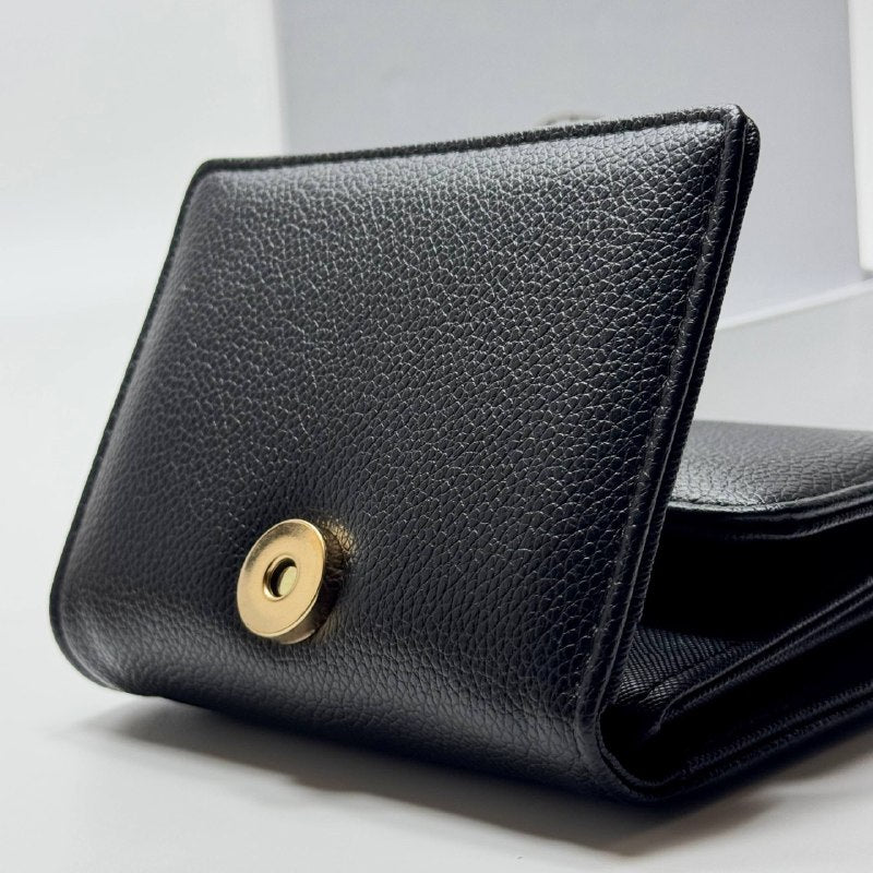 Bvlgari Forever Flap Wallet – Black