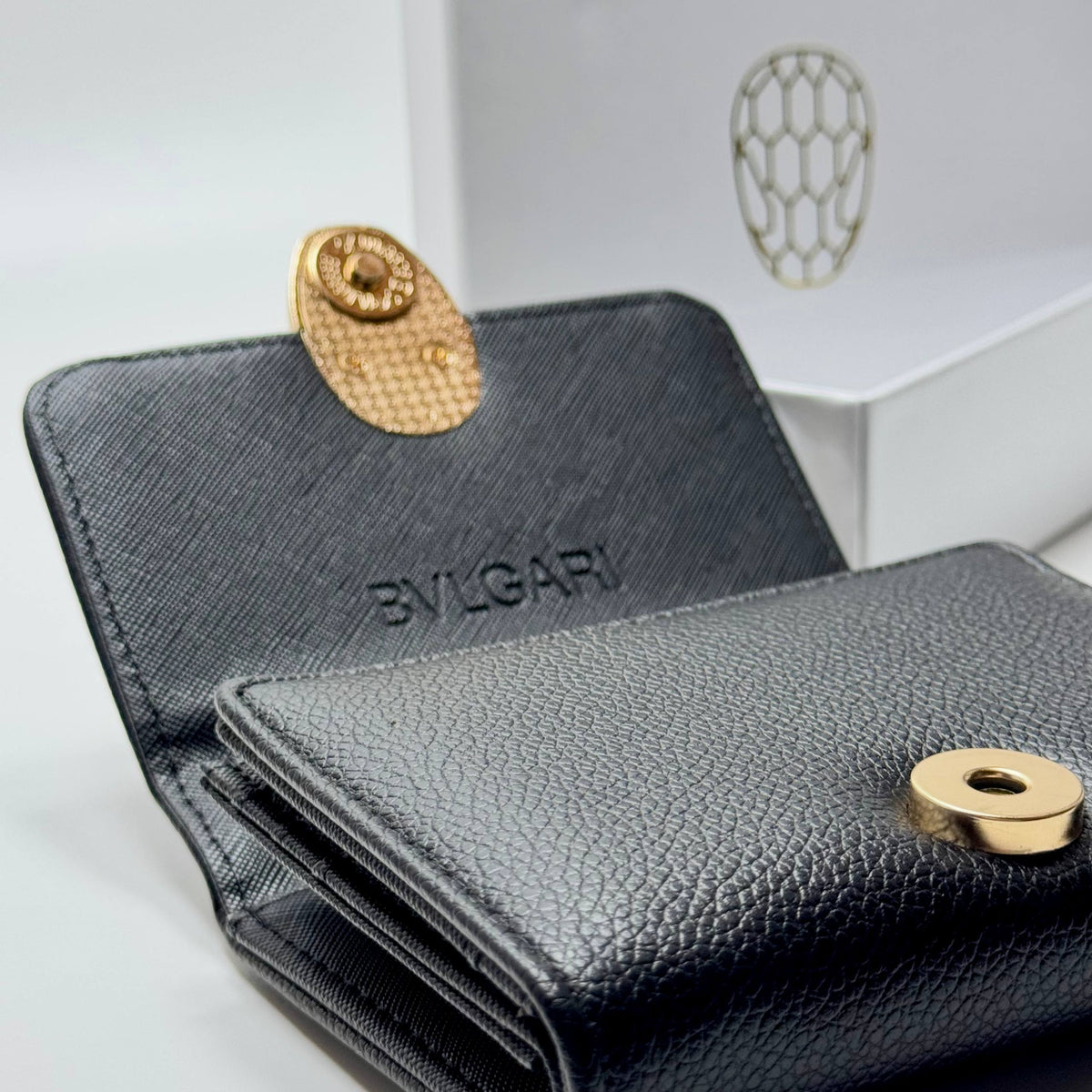Bvlgari Forever Flap Wallet – Black