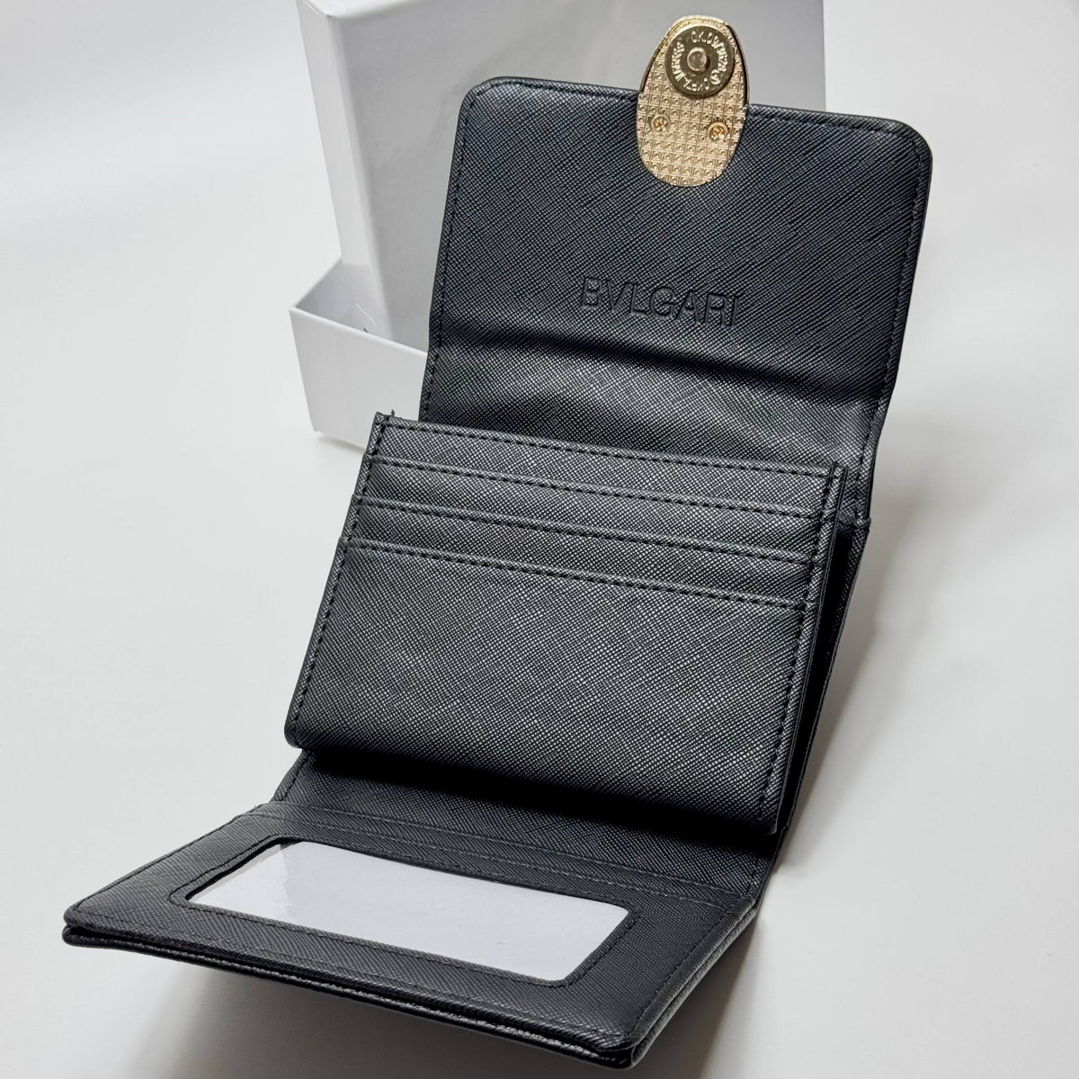 Bvlgari Forever Flap Wallet – Black