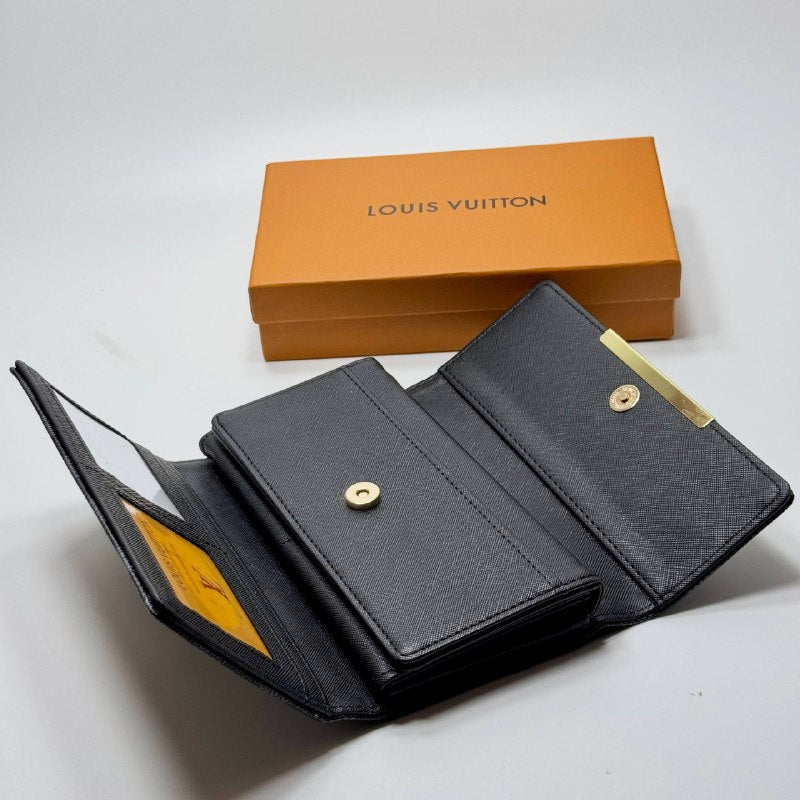 Louis Vuitton Damier Wallet – Black Gold