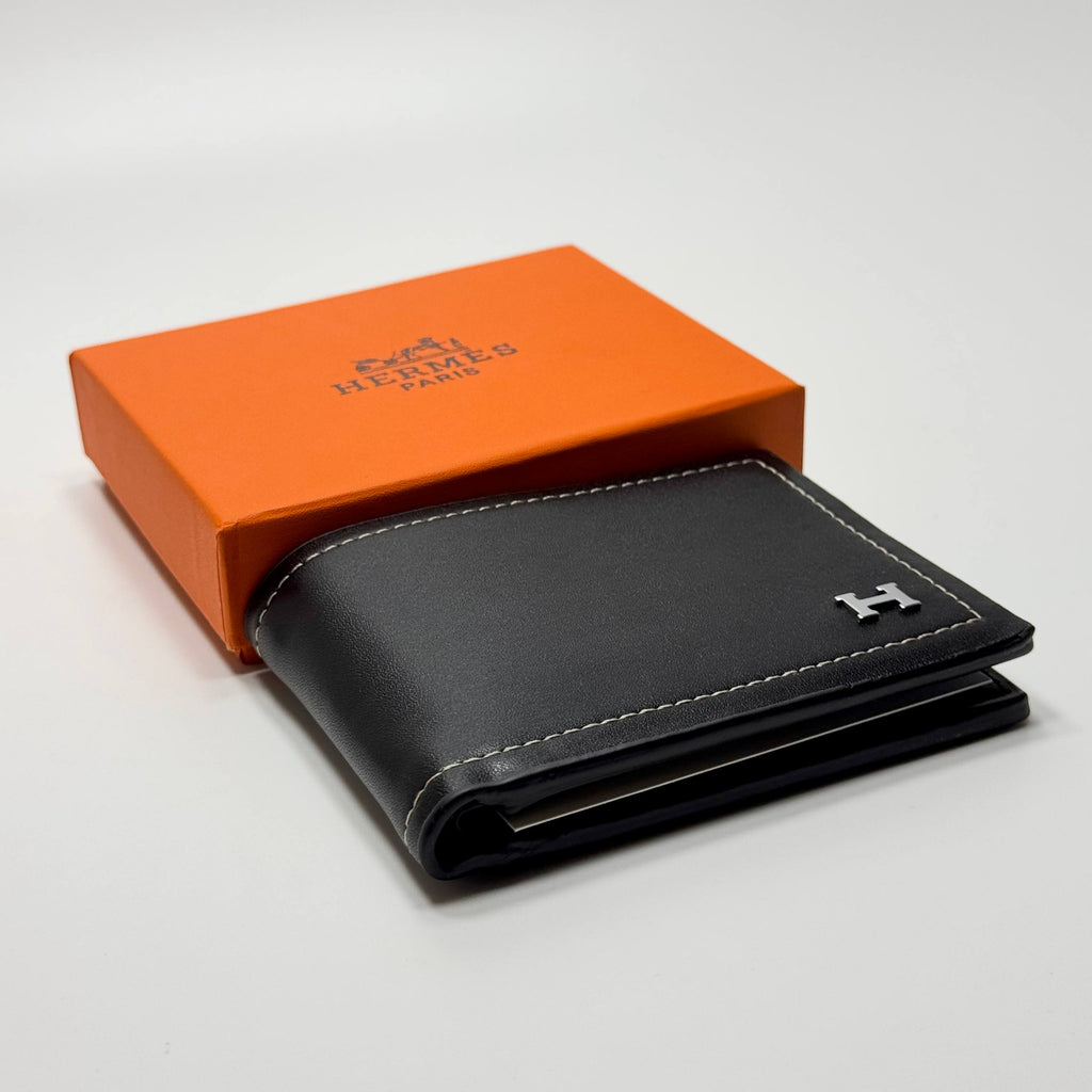 Hermès H Stitch Bifold Wallet – Black