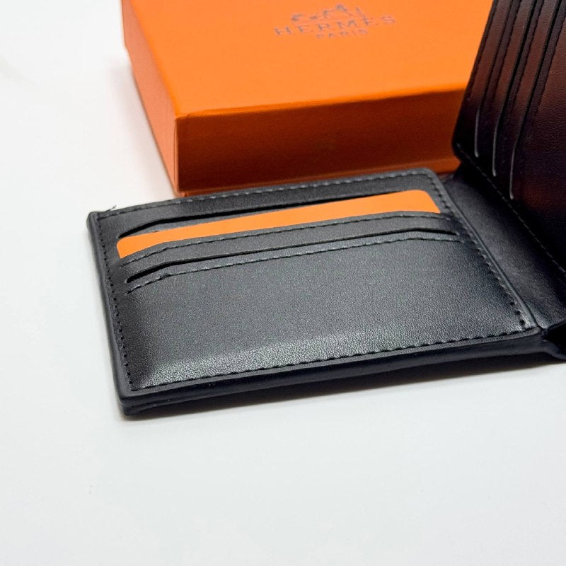 Hermès H Stitch Bifold Wallet – Black