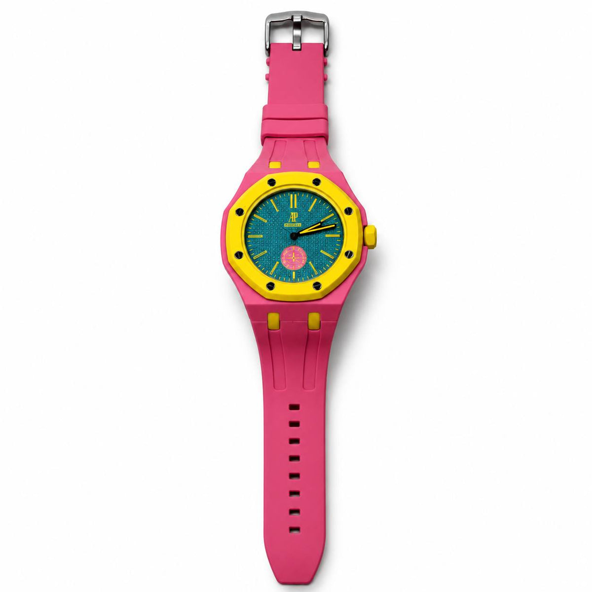 AP Royal Oak Offshore Style – Pink Yellow Turquoise
