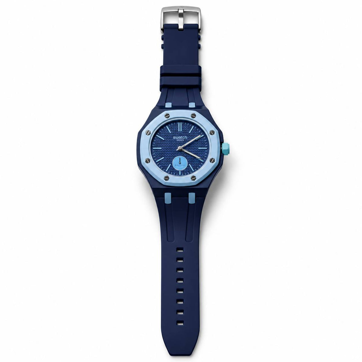 Swatch Royal Oak Style – Navy Blue Light Blue