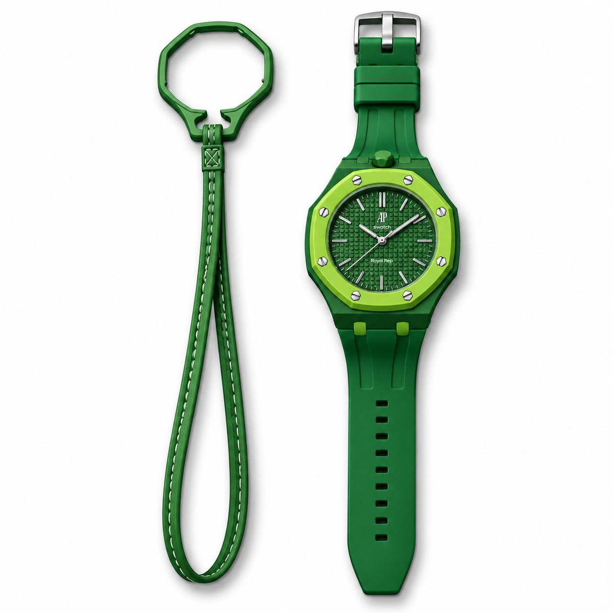 Royal Oak Style with Matching Strap – Green Lime