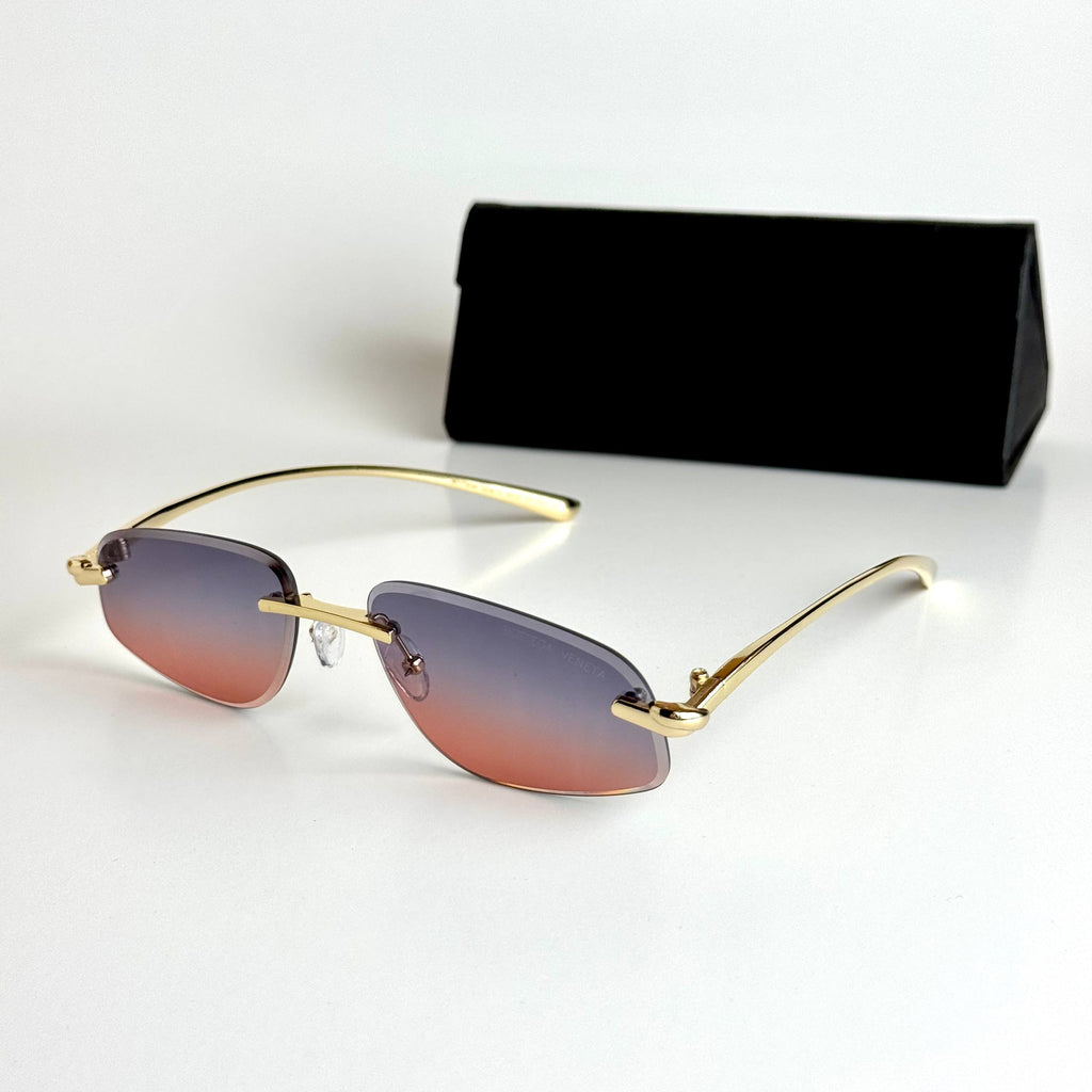 Bottega Veneta Rimless – Gold Pink Gradient