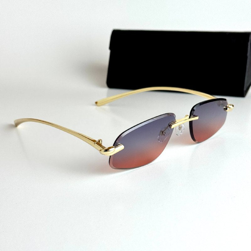 Bottega Veneta Rimless – Gold Pink Gradient