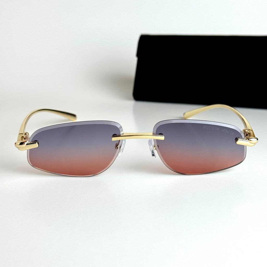 Bottega Veneta Rimless – Gold Pink Gradient