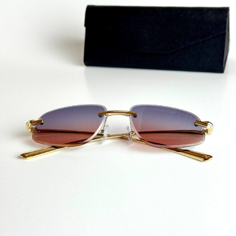 Bottega Veneta Rimless – Gold Pink Gradient