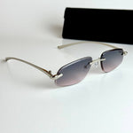 Bottega Veneta Rimless – Silver Grey Gradient